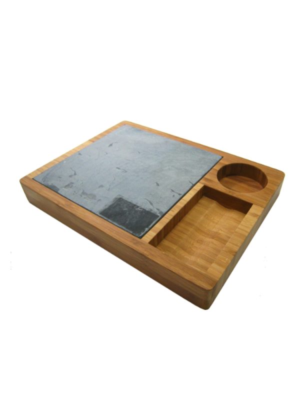 Bamboo and Slate Cheese Board