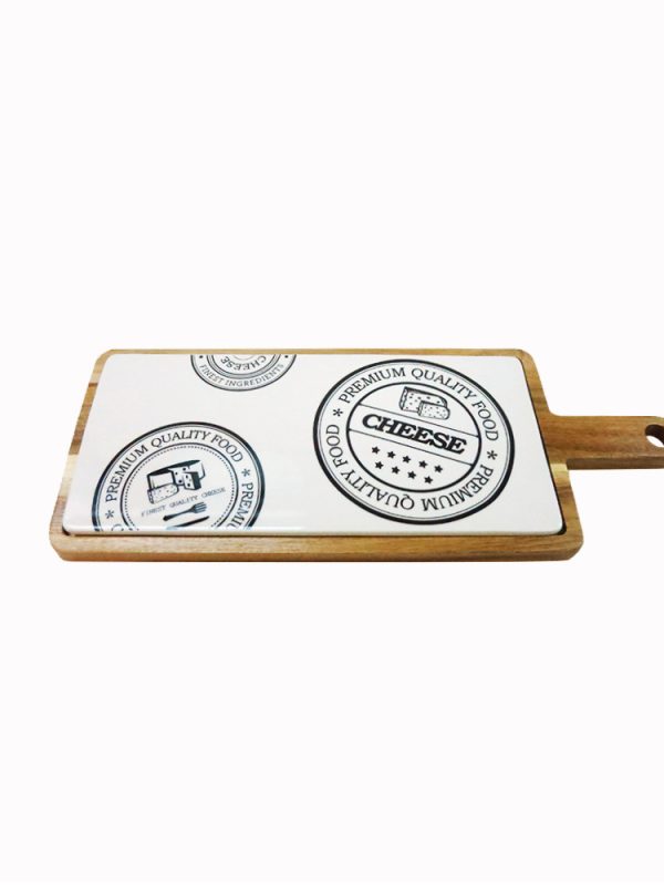 Red Vanilla Paddle Square Serving Board
