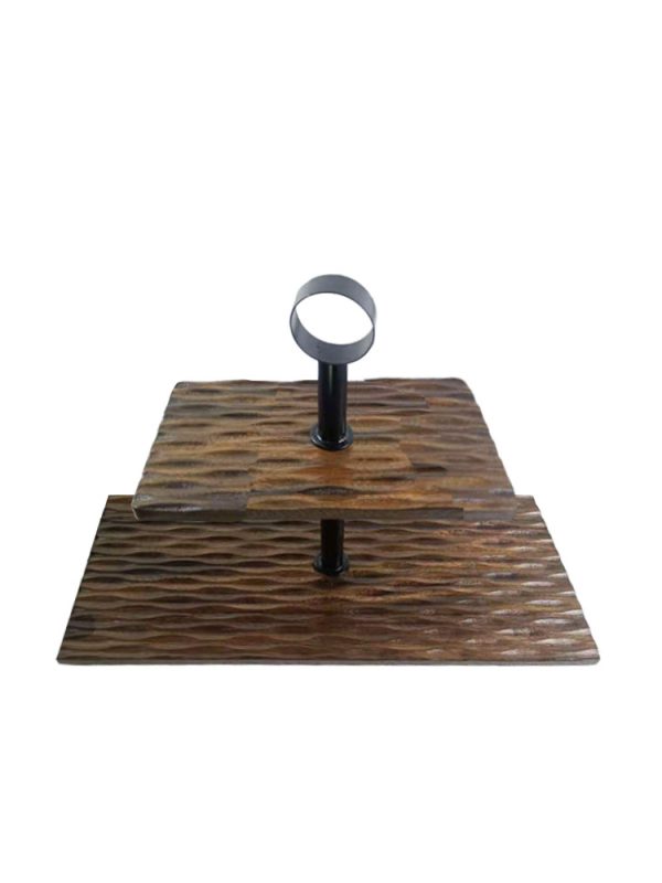 Inca Wood & Metal 2 Layer Stand