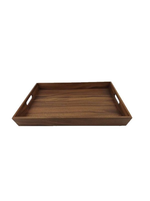 Inca Wood Rectangle Tray