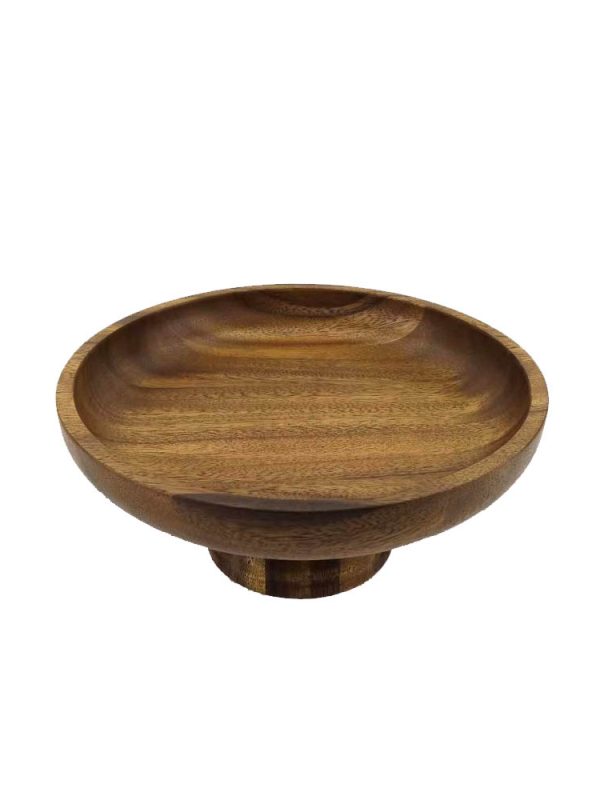 Inca Wood Round Fruit Stand
